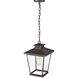 Bellmon 1 Light 11.1 inch Powder Coated Bronze Outdoor Hanging Lantern